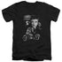 ELVIS PRESLEY/THE KING RIDES AGAIN - S/S ADULT V-NECK 30/1 - BLACK