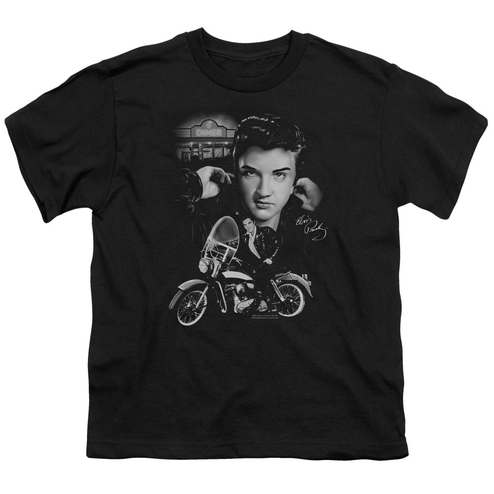 ELVIS PRESLEY/THE KING RIDES AGAIN - S/S YOUTH 18/1 - BLACK