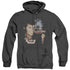 ELVIS PRESLEY/HOME SWEET HOME - ADULT HEATHER HOODIE - BLACK