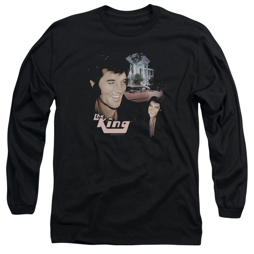 ELVIS PRESLEY/HOME SWEET HOME - L/S ADULT 18/1 - BLACK