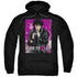 ELVIS PRESLEY/35 LEATHER - ADULT PULLOVER HOODIE - BLACK