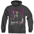 ELVIS PRESLEY/35 LEATHER - ADULT HEATHER HOODIE - BLACK