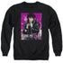 ELVIS PRESLEY/35 LEATHER - ADULT CREWNECK SWEATSHIRT - BLACK