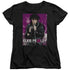ELVIS PRESLEY/35 LEATHER - S/S WOMENS TEE - BLACK