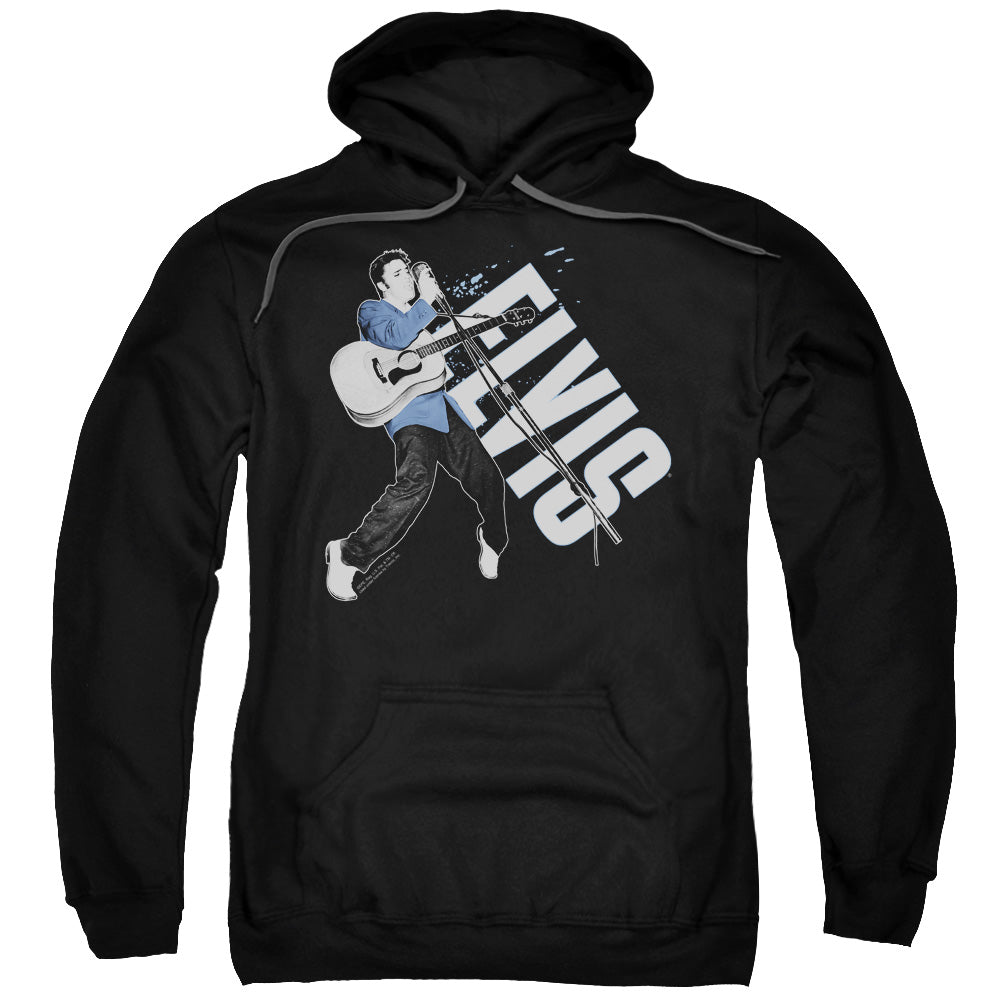 ELVIS PRESLEY/ON HIS TOES - ADULT PULLOVER HOODIE - BLACK