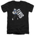 ELVIS PRESLEY/ON HIS TOES - S/S ADULT V-NECK 30/1 - BLACK