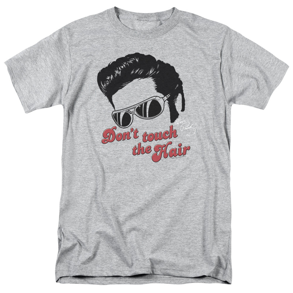 ELVIS PRESLEY/DONT TOUCH THE HAIR 2 - S/S ADULT 18/1 - ATHLETIC HEATHER