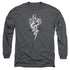 ELVIS PRESLEY/TCB ORNATE - L/S ADULT 18/1 - CHARCOAL