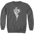 ELVIS PRESLEY/TCB ORNATE - ADULT CREWNECK SWEATSHIRT - CHARCOAL