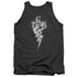 ELVIS PRESLEY/TCB ORNATE - ADULT TANK - CHARCOAL