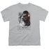 ELVIS PRESLEY/BLACK LEATHER - S/S YOUTH 18/1 - SILVER