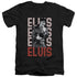 ELVIS PRESLEY/1968 - S/S ADULT V-NECK 30/1 - BLACK