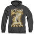 ELVIS PRESLEY/THE KING - ADULT HEATHER HOODIE - BLACK
