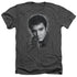 ELVIS PRESLEY/GREY PORTRAIT - ADULT HEATHER - CHARCOAL