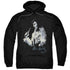 ELVIS PRESLEY/PAINTED KING - ADULT PULLOVER HOODIE - BLACK