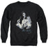 ELVIS PRESLEY/PAINTED KING - ADULT CREWNECK SWEATSHIRT - BLACK