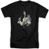 ELVIS PRESLEY/PAINTED KING - S/S ADULT TALL 18/1 - BLACK