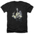 ELVIS PRESLEY/PAINTED KING - ADULT HEATHER - BLACK