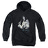 ELVIS PRESLEY/PAINTED KING - YOUTH PULLOVER HOODIE - BLACK