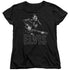 ELVIS PRESLEY/GUITAR IN HAND - S/S WOMENS TEE - BLACK