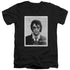 ELVIS PRESLEY/FRAMED - S/S ADULT V-NECK 30/1 - BLACK