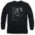 ELVIS PRESLEY/LEATHERED - L/S ADULT 18/1 - BLACK