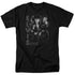 ELVIS PRESLEY/LEATHERED - S/S ADULT 18/1 - BLACK