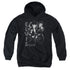ELVIS PRESLEY/LEATHERED - YOUTH PULLOVER HOODIE - BLACK
