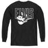 ELVIS PRESLEY/WHITE GLOW - YOUTH LONG SLEEVE TEE - BLACK