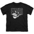 ELVIS PRESLEY/WHITE GLOW - S/S YOUTH 18/1 - BLACK