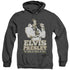 ELVIS PRESLEY/GOLDEN - ADULT HEATHER HOODIE - BLACK