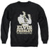 ELVIS PRESLEY/GOLDEN - ADULT CREWNECK SWEATSHIRT - BLACK