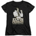 ELVIS PRESLEY/GOLDEN - S/S WOMENS TEE - BLACK
