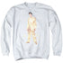 ELVIS PRESLEY/GOLD LAME SUIT - ADULT CREWNECK SWEATSHIRT - WHITE