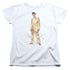 ELVIS PRESLEY/GOLD LAME SUIT - S/S WOMENS TEE - WHITE