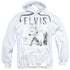 ELVIS PRESLEY/WITH THE BAND - ADULT PULLOVER HOODIE - WHITE