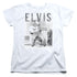 ELVIS PRESLEY/WITH THE BAND - S/S WOMENS TEE - WHITE
