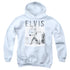 ELVIS PRESLEY/WITH THE BAND - YOUTH PULLOVER HOODIE - WHITE