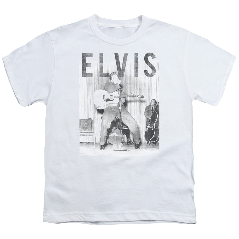ELVIS PRESLEY/WITH THE BAND - S/S YOUTH 18/1 - WHITE