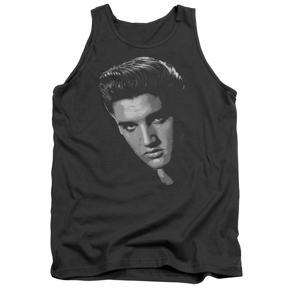 ELVIS PRESLEY/AMERICAN IDOL - ADULT TANK - CHARCOAL