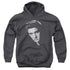 ELVIS PRESLEY/AMERICAN IDOL - YOUTH PULLOVER HOODIE - CHARCOAL