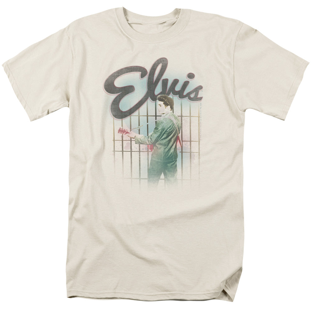 ELVIS PRESLEY/COLORFUL KING - S/S ADULT 18/1 - CREAM