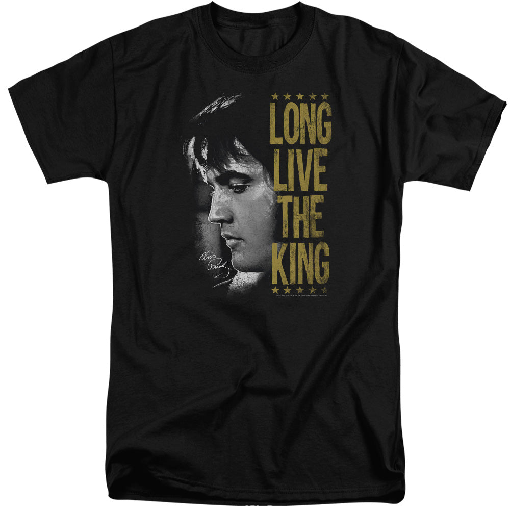 ELVIS PRESLEY/LONG LIVE THE KING - S/S ADULT TALL 18/1 - BLACK