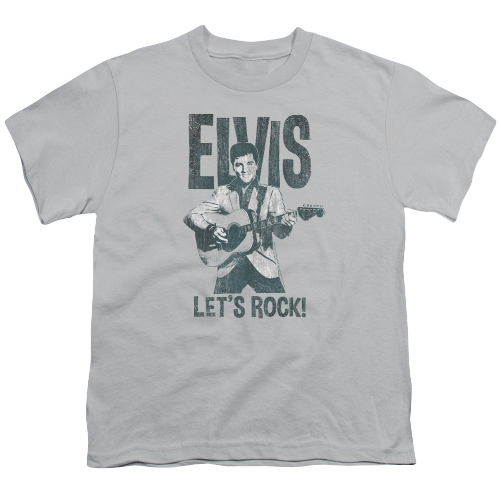ELVIS PRESLEY/LETS ROCK - S/S YOUTH 18/1 - SILVER