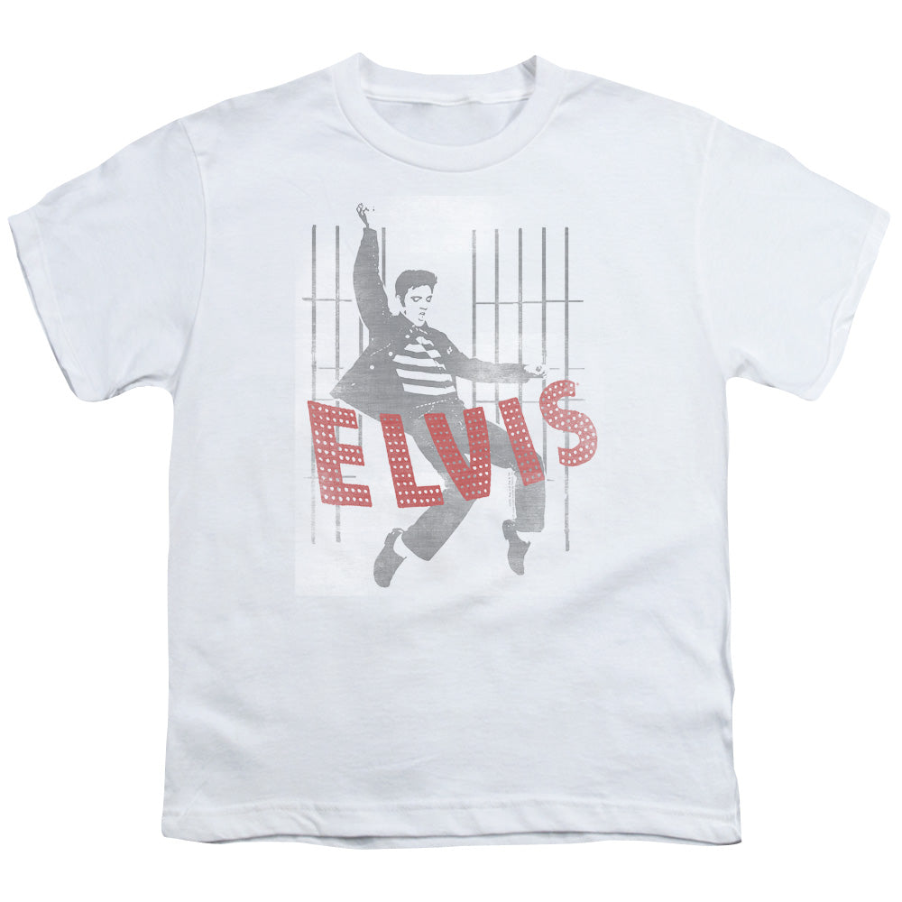 ELVIS PRESLEY/ICONIC POSE - S/S YOUTH 18/1 - WHITE