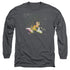 ELVIS PRESLEY/MULTICOLORED -  L/S ADULT 18/1  - CHARCOAL