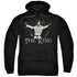 ELVIS PRESLEY/ORNATE KING - ADULT PULLOVER HOODIE - BLACK