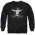 ELVIS PRESLEY/ORNATE KING - ADULT CREWNECK SWEATSHIRT - BLACK