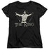 ELVIS PRESLEY/ORNATE KING - S/S WOMENS TEE - BLACK