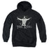 ELVIS PRESLEY/ORNATE KING - YOUTH PULLOVER HOODIE - BLACK